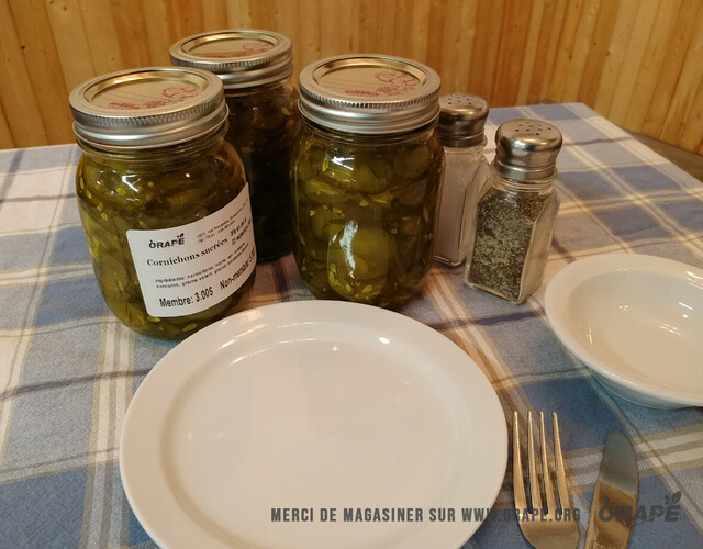Cornichons sucrés