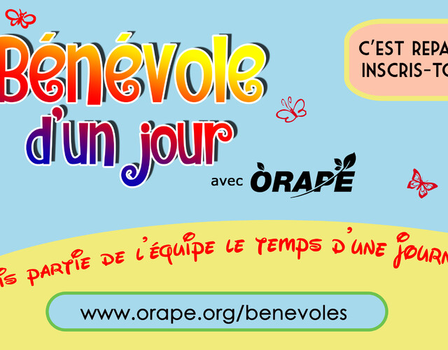 C'est reparti pour Bénévole d'un jour