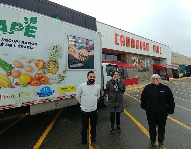 Canadian Tire de Victoriaville donne son appui à ORAPÉ